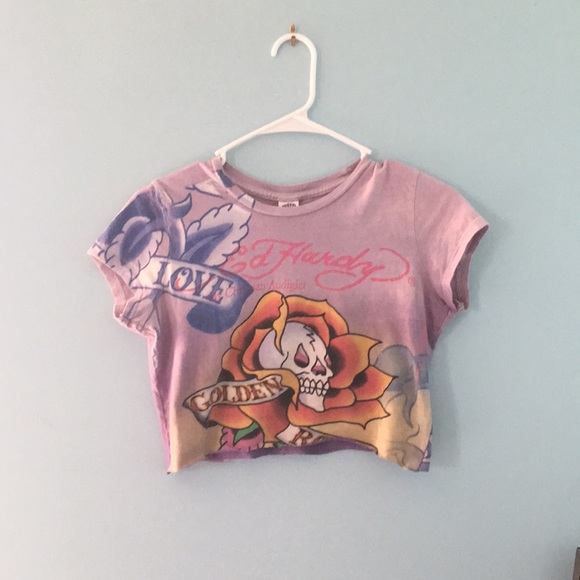 Ed Hardy Hand Cropped Tee 